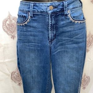 NYDJ ALINA CROP BLUE JEANS SZ 6 LIFT/TUCK TECHNOLOGY